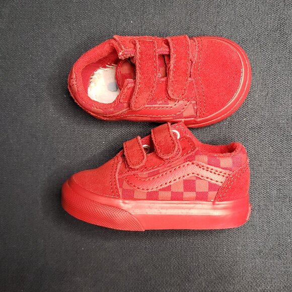 Vans Other - Red Vans Sneakers Size 3